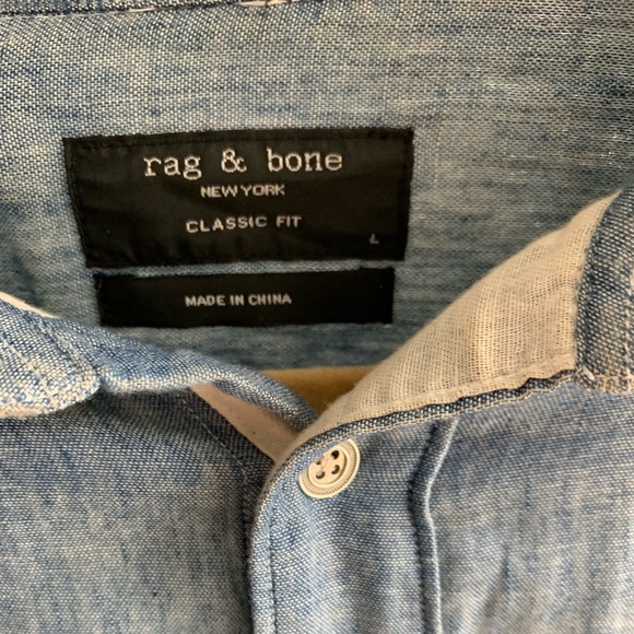 Rag and Bone denim button down. - Picture 5 of 8